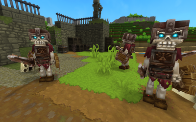 Skeleton minions follow you into battle