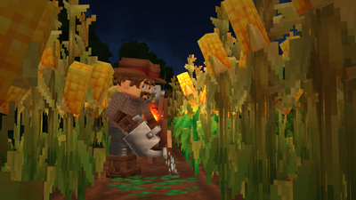 Farming at night feels much safer now that you can hold a torch while using a hoe or holding seed bags